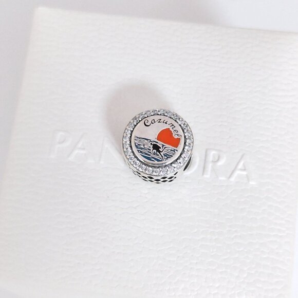 Pandora Mexico Cozumel Enamel Bead Charm S925 Silver with box - Picture 6 of 6